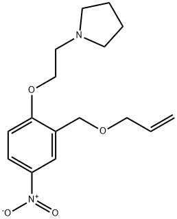 1-(2-(2-((ALLYLOXY)METHYL)-4-NITROPHENOXY)ETHYL)PYRROLIDINE 구조식 이미지