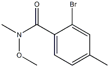 2-bromo-N-methoxy-N,4-dimethylbenzamide Structure