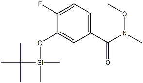 3-((tert-butyldimethylsilyl)oxy)-4-fluoro-N-methoxy-N-methylbenzamide Structure