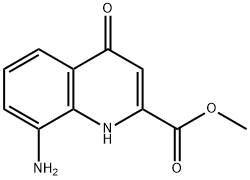 8-Amino-4-hydroxy-quinoline-2-carboxylic acid methyl ester Structure