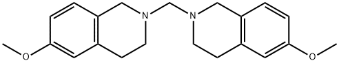 Isoquinoline, 2,2'-methylenebis[1,2,3,4-tetrahydro-6-methoxy- 구조식 이미지