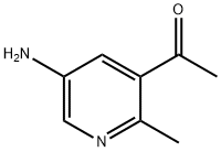 : 1-(5-Amino-2-methylpyridin-3-yl)ethanone 구조식 이미지