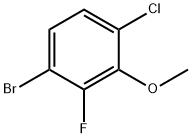 1-bromo-4-chloro-2-fluoro-3-methoxybenzene 구조식 이미지