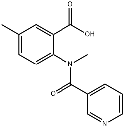 5-methyl-2-[methyl(3-pyridinylcarbonyl)amino]benzoic acid Structure