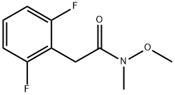 2-(2,6-디플루오로페닐)-N-메톡시-N-메틸아세트아미드 구조식 이미지