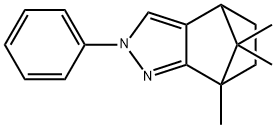 7,8,8-trimethyl-2-phenyl-4,5,6,7-tetrahydro-2H-4,7-methanoindazole Structure