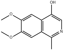 6,7-dimethoxy-1-methyl-4-Isoquinolinol Structure