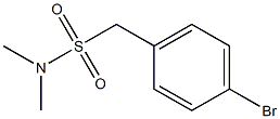 1-(4-bromophenyl)-N,N-dimethylmethanesulfonamide 구조식 이미지