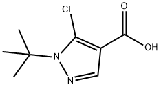 1-(Tert-Butyl)-5-Chloro-1H-Pyrazole-4-Carboxylic Acid Structure
