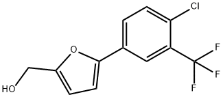 [5-(4-클로로-3-트리플루오로메틸-페닐)-푸란-2-일]-메탄올 구조식 이미지