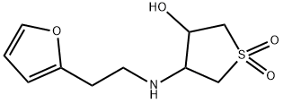 4-{[2-(2-furyl)ethyl]amino}tetrahydro-3-thiophenol 1,1-dioxide Structure