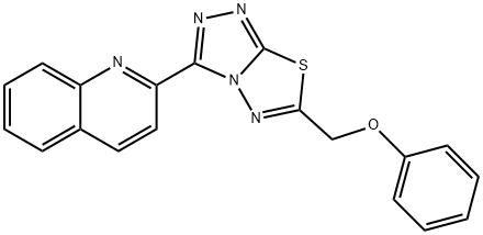 2-[6-(phenoxymethyl)[1,2,4]triazolo[3,4-b][1,3,4]thiadiazol-3-yl]quinoline Structure