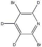 2,5-Dibromopyridine-3,4,6-d3 Structure