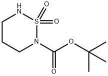 Tert-Butyl 1,2,6-Thiadiazinane-2-Carboxylate 1,1-Dioxide Structure