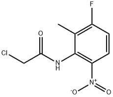 2-Chloro-N-(3-fluoro-2-methyl-6-nitrophenyl)acetamide Structure