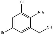 (2-아미노-5-브로모-3-클로로페닐)메탄올 구조식 이미지