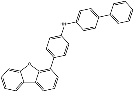 N-(4-(9-phenyl-9H-fluoren-9-yl)phenyl)-[1,1'-biphenyl]-4-amine 구조식 이미지