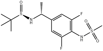 (R)-N-(4-(1-aminoethyl)-2,6-difluorophenyl)methanesulfonamide Structure