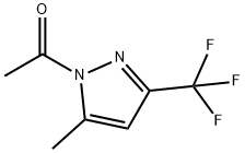 1-Acetyl-5-methyl-3-(trifluoromethyl)pyrazole 구조식 이미지