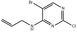 5-bromo-2-chloro-N-(prop-2-en-1-yl)pyrimidin-4-amine 구조식 이미지