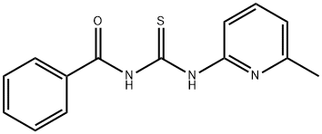 Benzamide, N-[[(6-methyl-2-pyridinyl)amino]thioxomethyl]- Structure