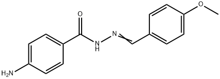 4-AMINOBENZOIC (4-METHOXYBENZYLIDENE)HYDRAZIDE 구조식 이미지