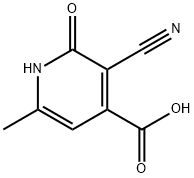 3-CYANO-6-METHYL-2-OXO-1,2-DIHYDROPYRIDINE-4-CARBOXYLIC ACID 구조식 이미지