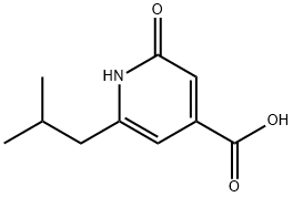 6-Isobutyl-2-oxo-1,2-dihydro-pyridine-4-carboxylic acid 구조식 이미지