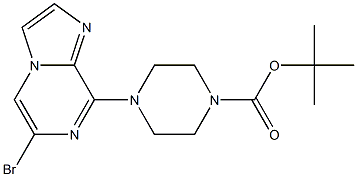 tert-butyl 4-(6-bromoimidazo[1,2-a]pyrazin-8-yl)piperazine-1-carboxylate Structure