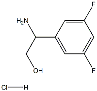2-AMINO-2-(3,5-DIFLUOROPHENYL)ETHAN-1-OL-HCL Structure