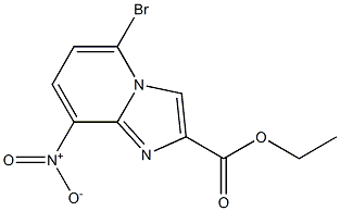 5-Bromo-8-nitro-imidazo[1,2-a]pyridine-2-carboxylic acid ethyl ester Structure