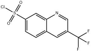 3-(trifluoromethyl)quinoline-7-sulfonyl chloride Structure