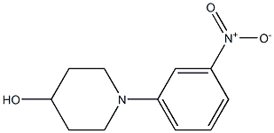 1-(3-Nitrophenyl)-4-piperidinol Structure