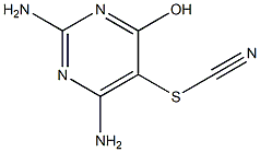 2,6-Diamino-5-thiocyanato-pyrimidin-4-ol 구조식 이미지