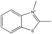 2,3-dimethylbenzo[d]thiazol-3-ium 구조식 이미지