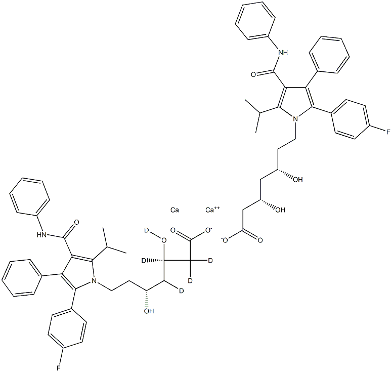 Atorvastatin D5 Calcium Structure