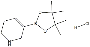 5-(4,4,5,5-tetramethyl-1,3,2-dioxaborolan-2-yl)-1,2,3,6-tetrahydropyridine hydrochloride 구조식 이미지