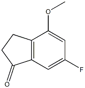 6-Fluoro-4-methoxy-1-indanone 구조식 이미지