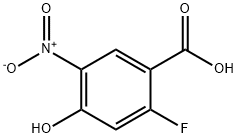 2-Fluoro-4-hydroxy-5-nitrobenzoicacid 구조식 이미지