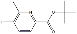 tert-Butyl 5-fluoro-6-methylpicolinate Structure