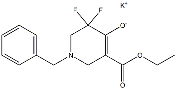 potassium 1-benzyl-5-(ethoxycarbonyl)-3,3-difluoro-1,2,3,6-tetrahydropyridin-4-olate 구조식 이미지