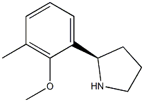 (R)-2-(2-methoxy-3-methylphenyl)pyrrolidine Structure