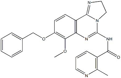 N-(8-(benzyloxy)-7-methoxy-2,3-dihydroimidazo[1,2-c]quinazolin-5-yl)-2-methylnicotinamide 구조식 이미지