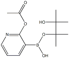 2-(Acetoxy)pyridine-3-boronic acid pinacol ester 구조식 이미지