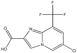 6-Chloro-8-trifluoromethyl-imidazo[1,2-a]pyridine-2-carboxylic acid Structure