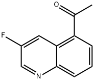 1-(3-fluoroquinolin-5-yl)ethanone Structure