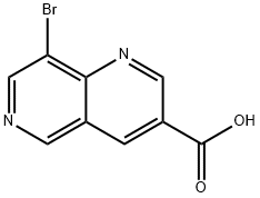 8-bromo-1,6-naphthyridine-3-carboxylic acid Structure