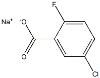 sodium 5-chloro-2-fluorobenzoate Structure