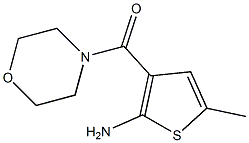 (2-amino-5-methylthiophen-3-yl)(morpholino)methanone 구조식 이미지