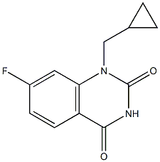 1-(cyclopropylmethyl)-7-fluoroquinazoline-2,4(1H,3H)-dione 구조식 이미지